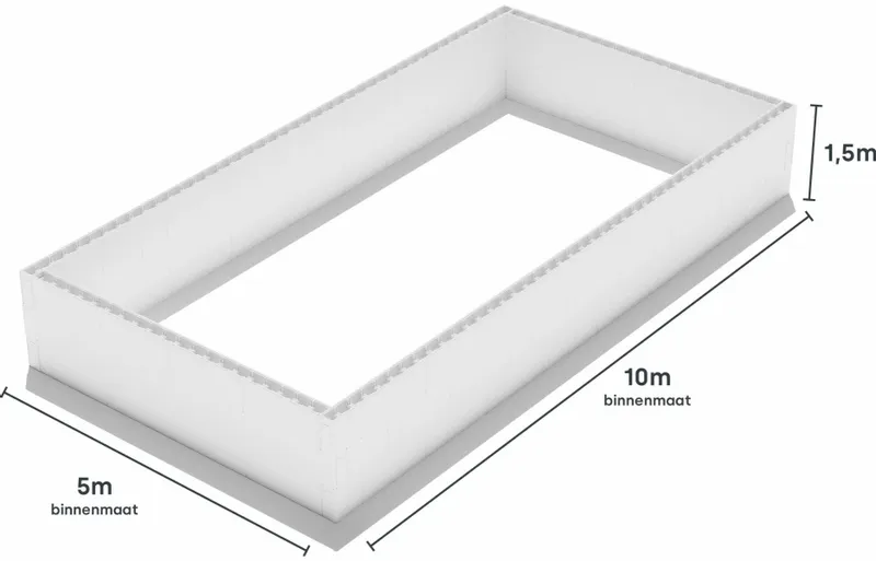 Polystyreen Zwembad Blokkenset - 10,00 X 5,00 X 1,50 M 4 Polystyreen Zwembad Blokkenset - 10,00 X 5,00 X 1,50 M - Afbeelding 4
