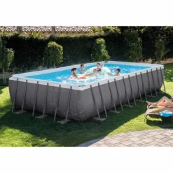 Intex Ultra Frame XTR Pool - 732 X 366 X 132 Cm - Met Zandfilterpomp En Accessoires -Intex Winkel 26362 in use