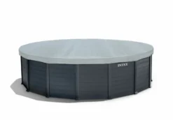 Intex Graphite Panel Pool - 478 X 124 Cm - Met Zandfilterpomp En Accessoires -Intex Winkel 26384gn afdekzeil 1