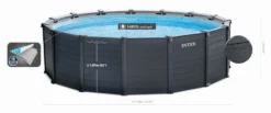 Intex Graphite Panel Pool - 478 X 124 Cm - Met Zandfilterpomp En Accessoires -Intex Winkel 26384gn zwembadformaat 1