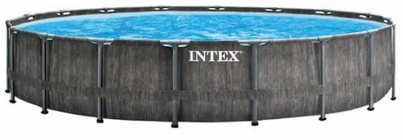 Intex Prism Frame Pool Greywood - 549 X 122 Cm – Met Filterpomp En Accessoires 1 Intex Prism Frame Pool Greywood - 549 X 122 Cm – Met Filterpomp En Accessoires