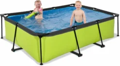 EXIT TOYS EXIT Lime Zwembad - 220 X 150 X 65 Cm - Met Filterpomp -Intex Winkel 668 1200 exit 30 00 21 40 int 4