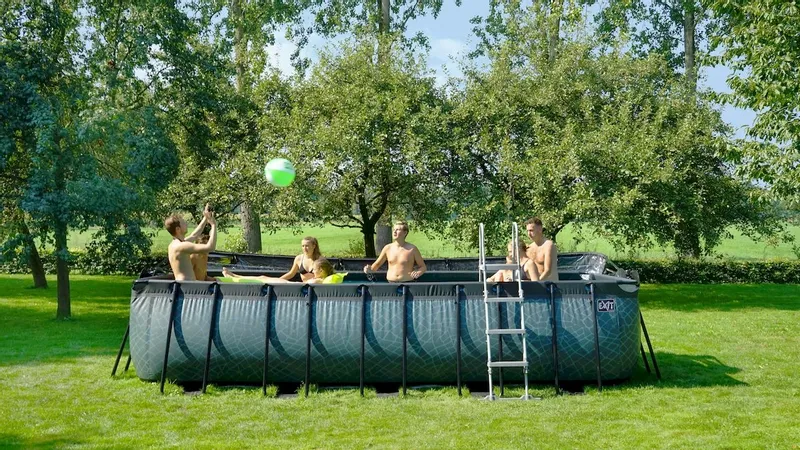 EXIT TOYS EXIT Wood Zwembad - 540 X 250 X 122 Cm - Met Zandfilterpomp En Trap 5 EXIT TOYS EXIT Wood Zwembad - 540 X 250 X 122 Cm - Met Zandfilterpomp En Trap - Afbeelding 5