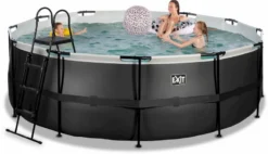 EXIT TOYS EXIT Black Leather Zwembad - 427 X 122 Cm - Met Zandfilterpomp En Trap -Intex Winkel 688 1200 exit 30 27 14 20 int 4