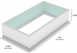 Polystyreen Zwembad Blokkenset High Density - 7.00 X 3.50 X 1.50 M 7 Polystyreen Zwembad Blokkenset High Density - 7.00 X 3.50 X 1.50 M -Intex Winkel 700x350 zij ps80 size
