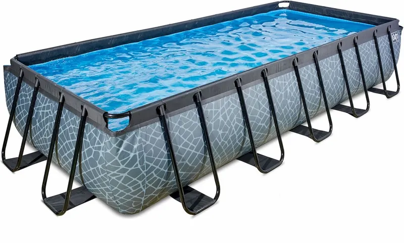 EXIT TOYS EXIT Stone Zwembad - 540 X 250 X 100 Cm - Met Zandfilterpomp En Trap 2 EXIT TOYS EXIT Stone Zwembad - 540 X 250 X 100 Cm - Met Zandfilterpomp En Trap - Afbeelding 2