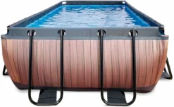 EXIT TOYS EXIT Wood Zwembad - 540 X 250 X 100 Cm - Met Zandfilterpomp En Trap -Intex Winkel 740 1200 exit 30 17 53 10 int 3