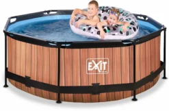 EXIT TOYS EXIT Wood Zwembad - 244 X 76 Cm - Met Filterpomp -Intex Winkel 786 1200 exit 30 12 08 10 int 3