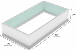 Polystyreen Zwembad Blokkenset High Density - 8,00 X 4,00 X 1,50 M 7 Polystyreen Zwembad Blokkenset High Density - 8,00 X 4,00 X 1,50 M -Intex Winkel 800x400 zij ps80 size