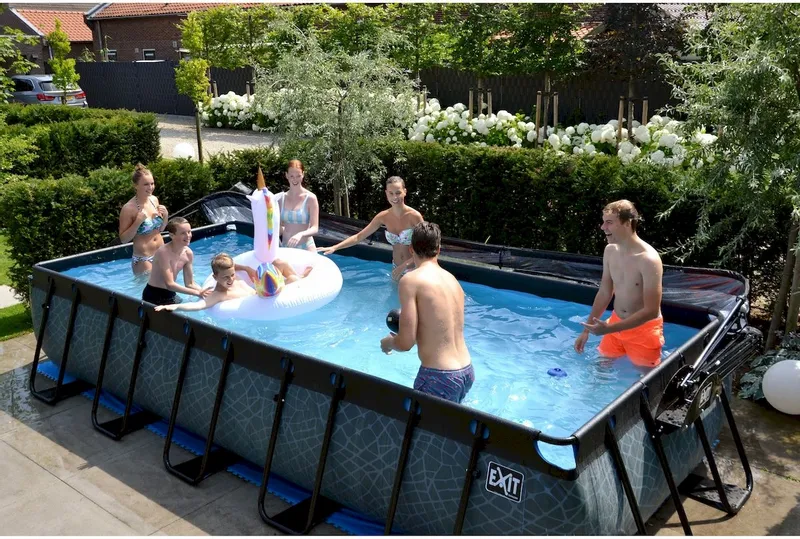 EXIT TOYS EXIT Stone Zwembad - 540 X 250 X 100 Cm - Met Zandfilterpomp En Trap 6 EXIT TOYS EXIT Stone Zwembad - 540 X 250 X 100 Cm - Met Zandfilterpomp En Trap - Afbeelding 6