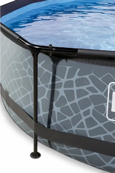 EXIT TOYS EXIT Stone Zwembad - 360 X 76 Cm - Met Filterpomp 2 EXIT TOYS EXIT Stone Zwembad - 360 X 76 Cm - Met Filterpomp - Afbeelding 2