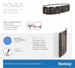 Bestway Power Steel Oval Zwembad - 610 X 366 X 122 Cm - Met Filterpomp En Accessoires -Intex Winkel 900 989 5611r 02 power steel