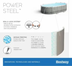 Bestway Power Steel Oval Zwembad - 549 X 274 X 122 Cm - Met Filterpomp En Accessoires -Intex Winkel 900 989 56710 02 power steel