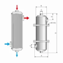 Pahlen Maxi-Flo MF 260 Zwembad Warmtewisselaar - RVS -Intex Winkel afmetingen pahlen rvs maxi flo warmtewisselaar zwembad 2
