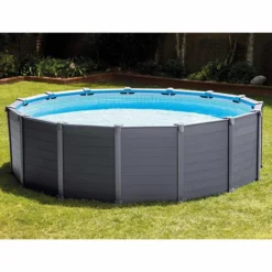 Intex Graphite Panel Pool - 478 X 124 Cm - Met Zandfilterpomp En Accessoires -Intex Winkel graphite panel
