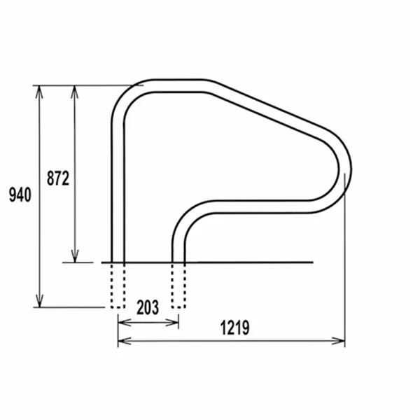 Handgreep RVS Met Bevestigingskit 2 Handgreep RVS Met Bevestigingskit - Afbeelding 2